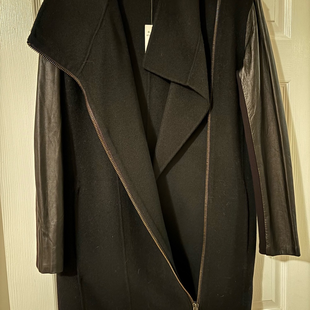 Banana Republic Leather sleeve jacket